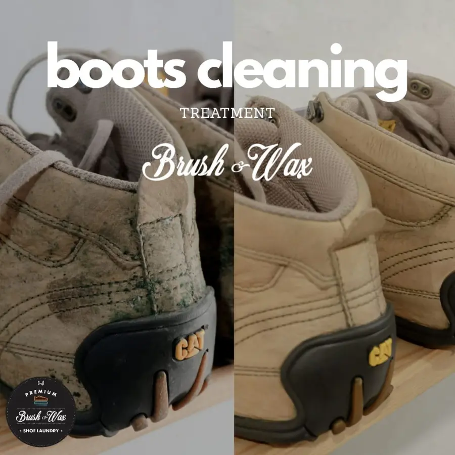Layanan boots cleaning Brush and Wax