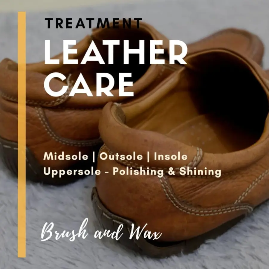 Treatment leather care sepatu Brush and Wax